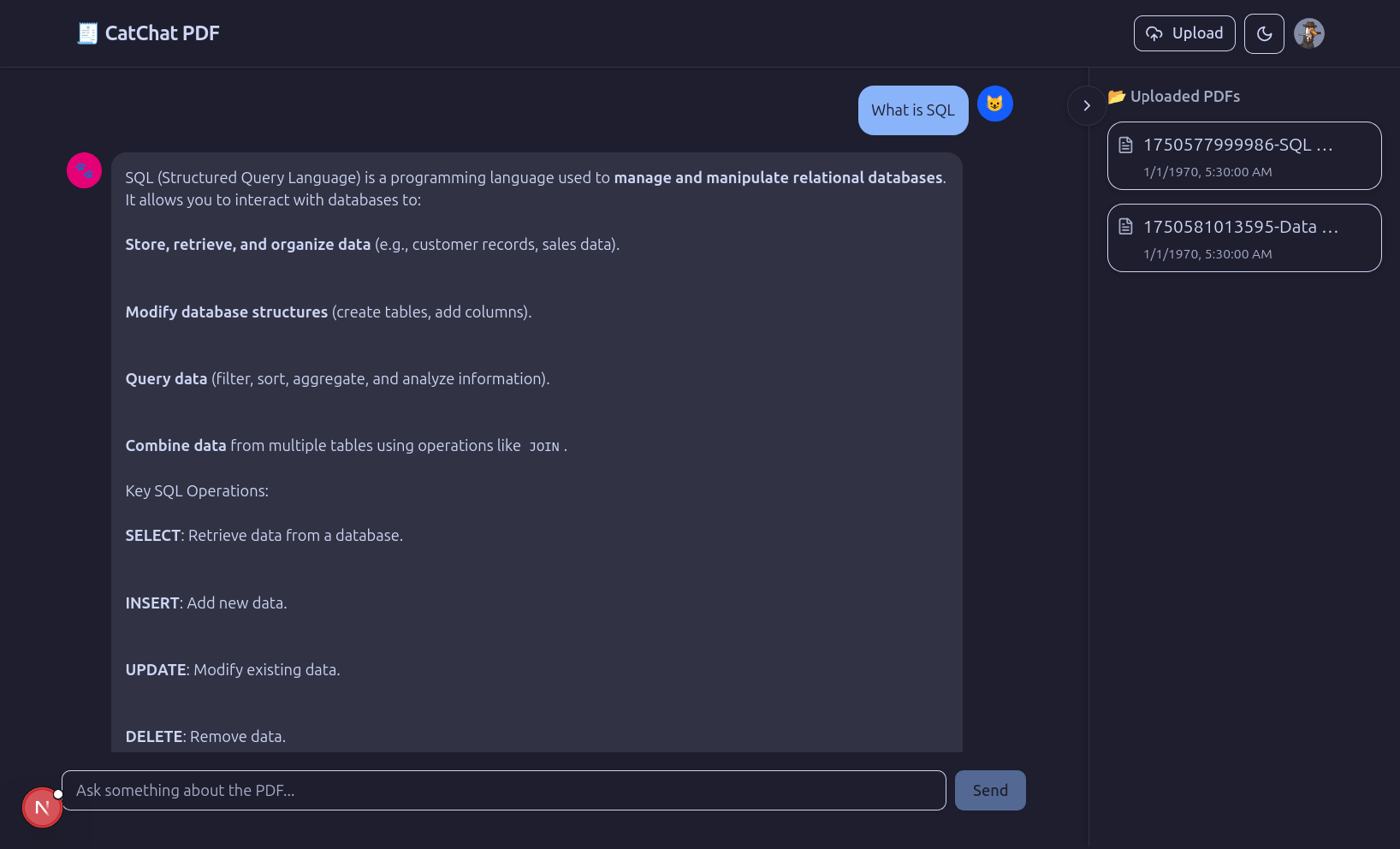 AI PDF Chat App